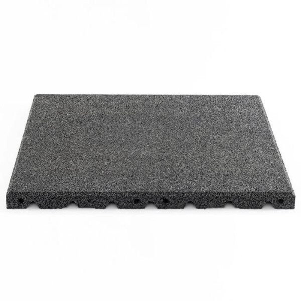 GYMFLOOR Granulat Platte 50x50x3cm - schwarz - Basisplatte