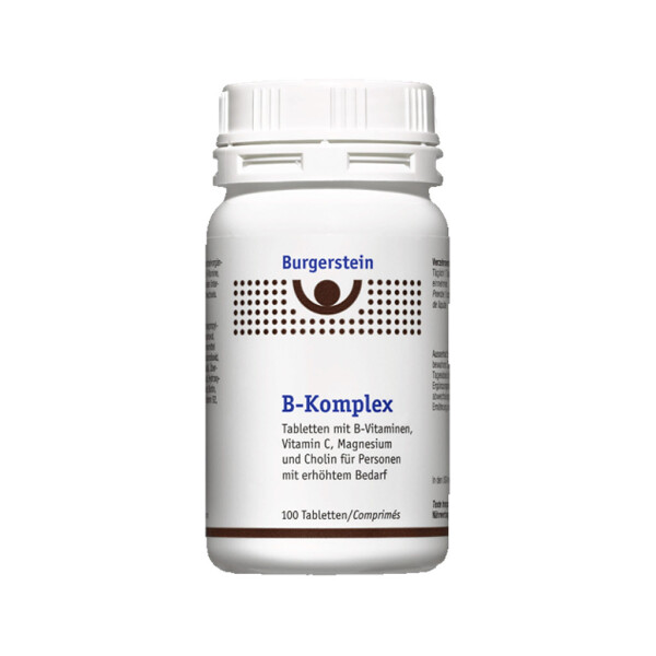 BURGERSTEIN Vitamin B-Komplex, 100 Tabletten