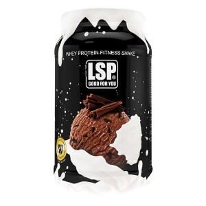 LSP Whey Protein Fitness Shake, Dose 600g Double Chocolate