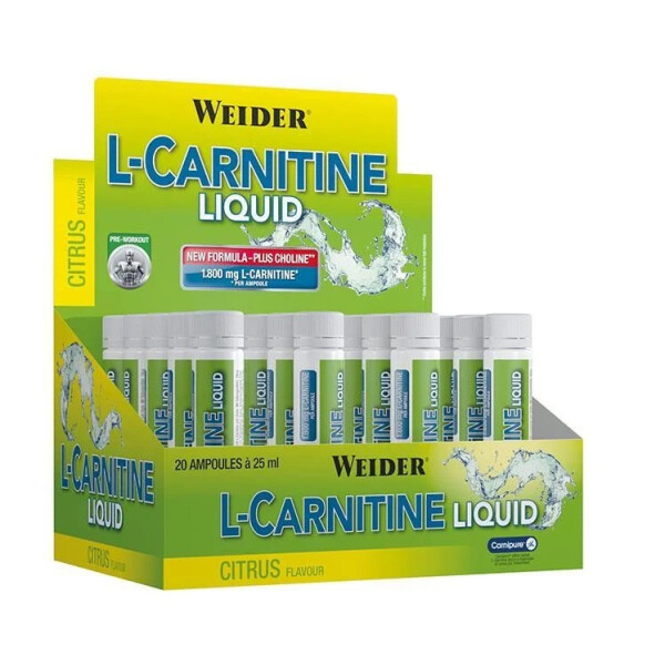 WEIDER L-Carnitine Ampullen, Display 20x 25ml, Lemon