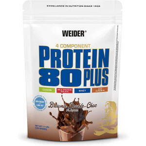 WEIDER Protein 80 plus, Beutel 500g, Brownie-Double...