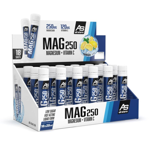 ALL STARS Magnesium Liquid Lemon Box à 18x250 mg