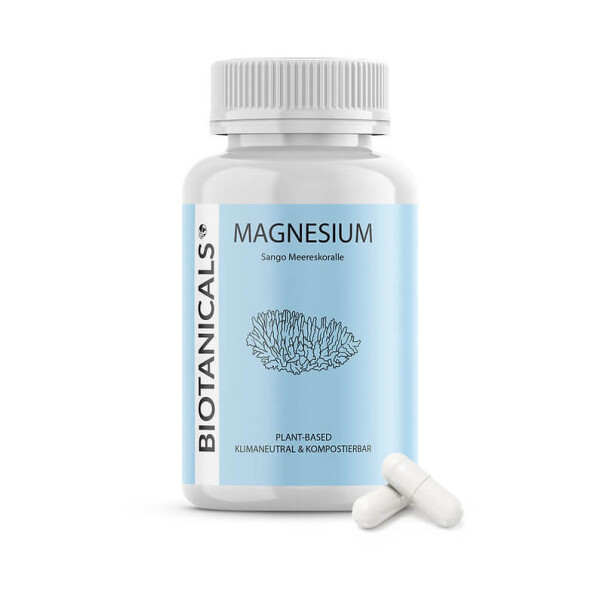 BIOTANICALS Natürliches Magnesium, Dose 120 Kaps.