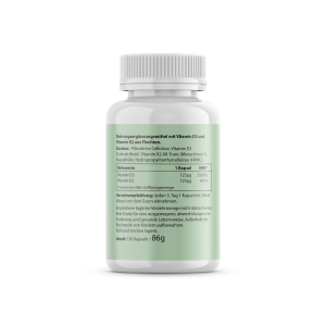 BIOTANICALS Natürliches Vitamin D3+K2, 150 Kapseln