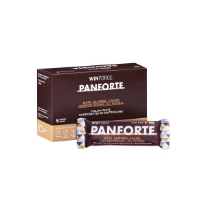 WINFORCE Panforte Bio Mandelriegel 5x60g Date Almond Cacao