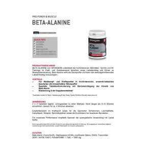 SPONSER Beta Alanine, Dose 140 Tabletten