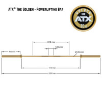 ATX The Golden Powerlifting Bar